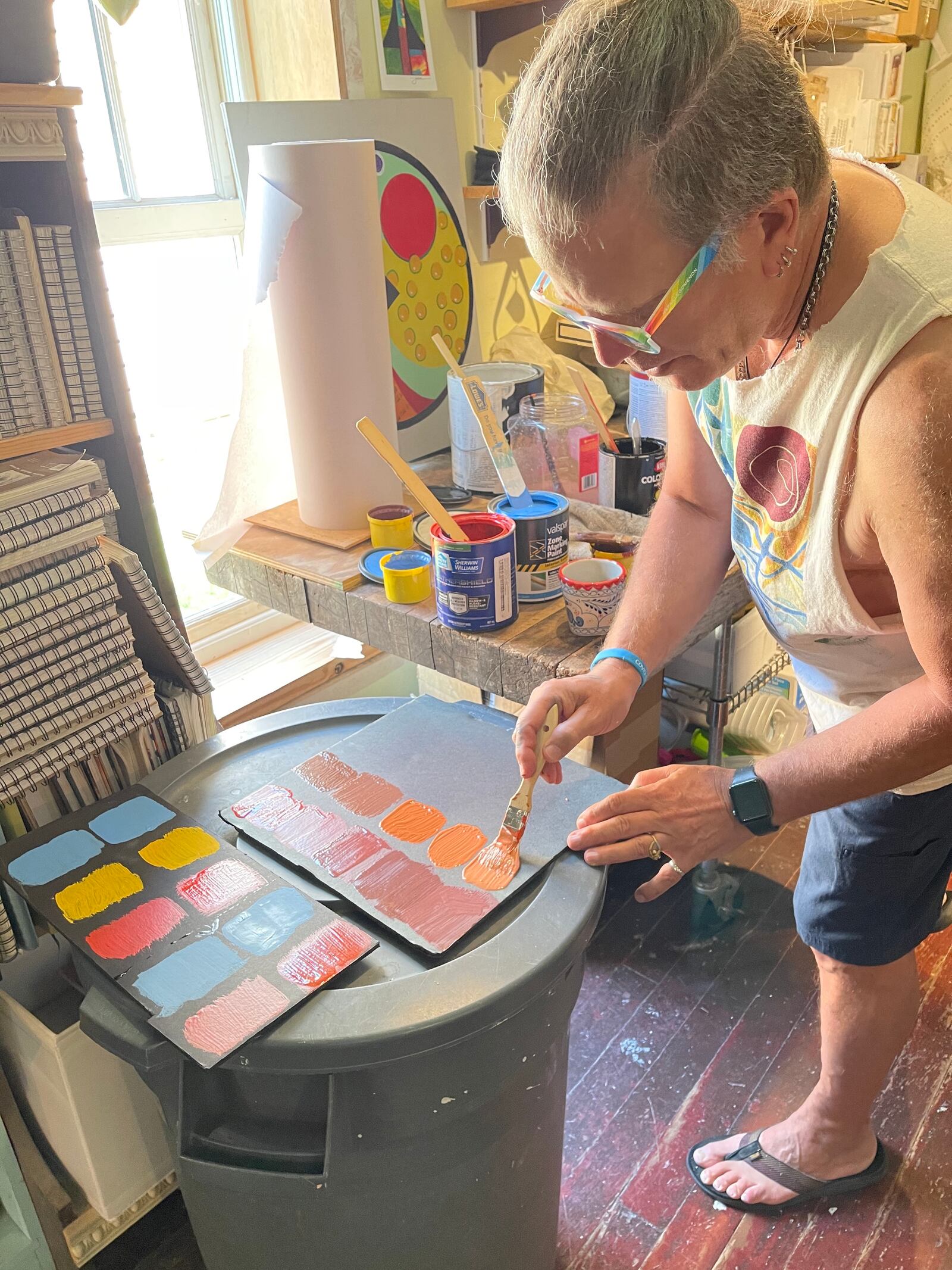 Michael Terra of Terra Cottage Ceramics at work in his LowerTown studio in Paducah, Kentucky. Provided by Michael Terra