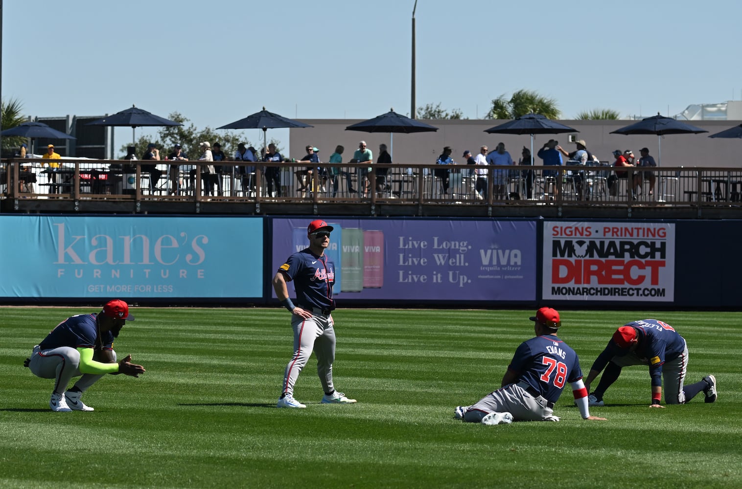 Braves vs Rays Spring Training game 