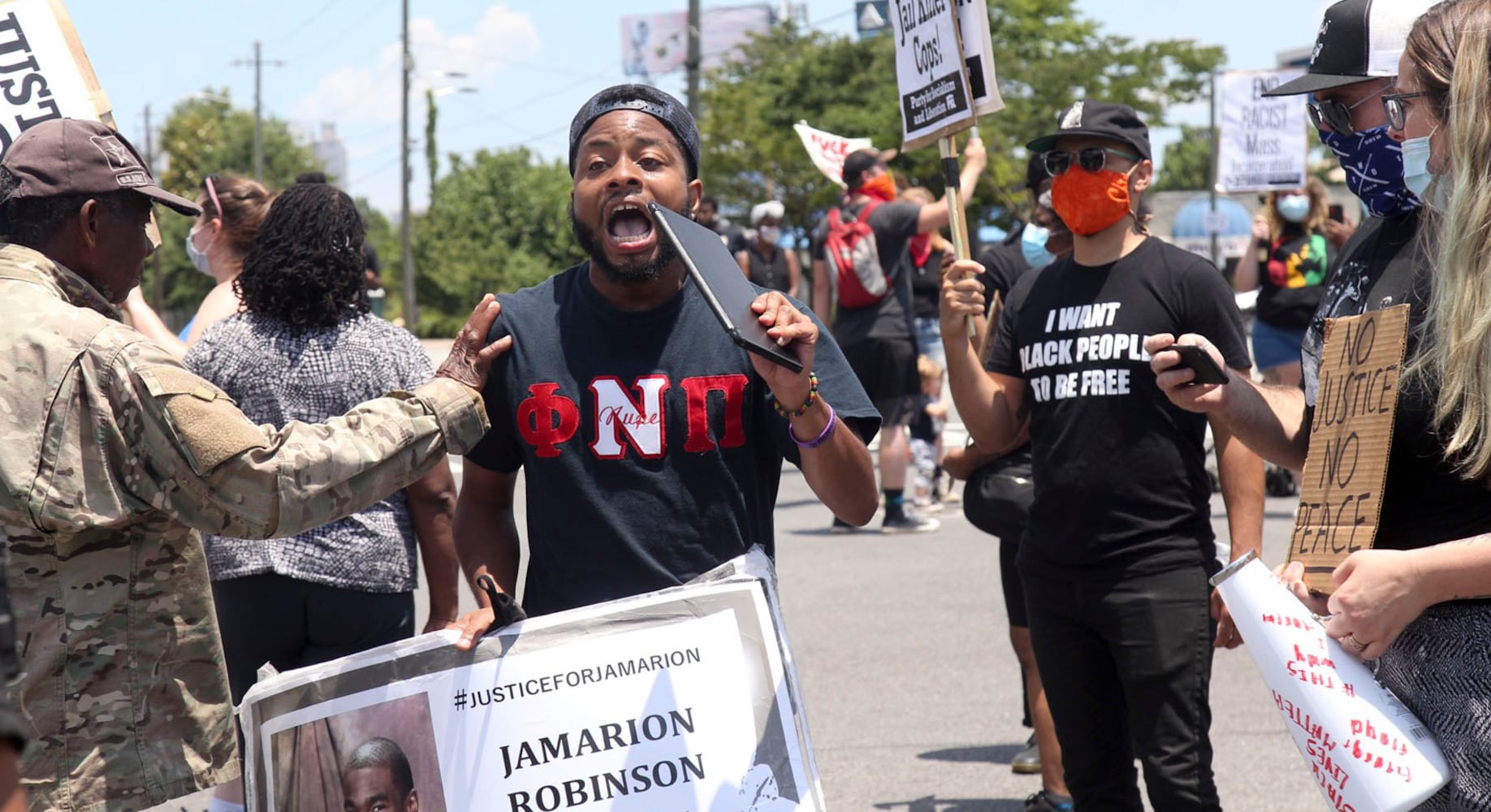 PHOTOS: Protesters gather in Atlanta over Friday’s police shooting