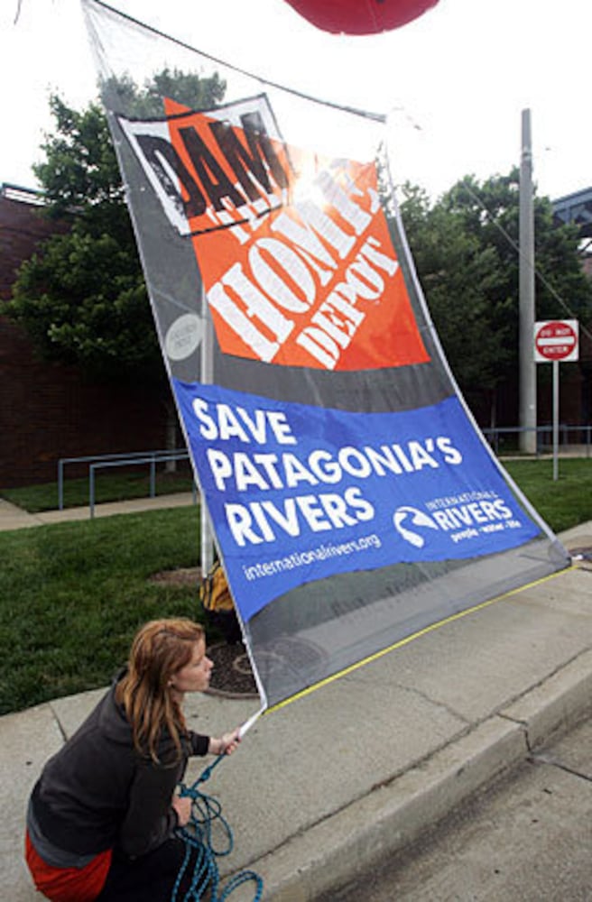 Protestors target Home Depot actions