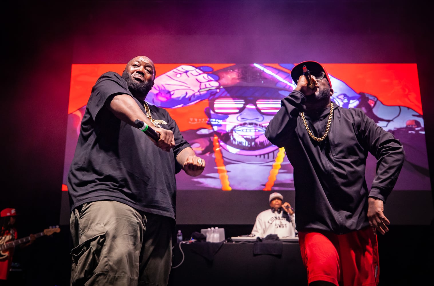 Killer Mike joined Atlanta rap icon Big Boi as he played the final show of the "Big Night Out" concert series at Centennial Olympic Park on Oct. 25, 2020.