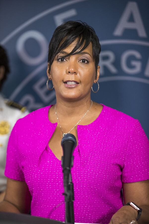 Atlanta Mayor Keisha Lance Bottoms promised on Tuesday to give Atlanta firefighters a raise. (Alyssa Pointer/Atlanta Journal Constitution)