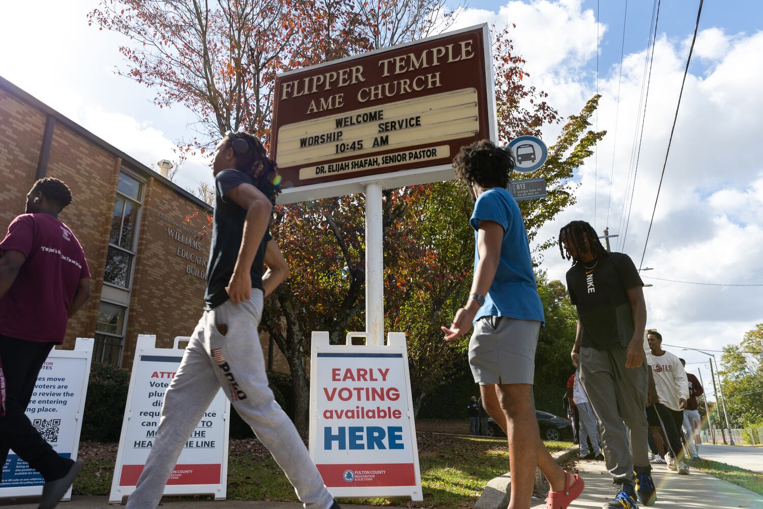 morehouse march to polls
