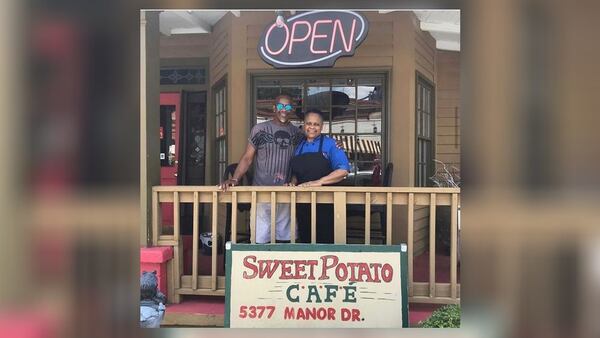 Karen Patton, owner and chef at Sweet Potato Cafe in downtown Stone Mountain, said a COVID-19 relief grant would greatly help her business.