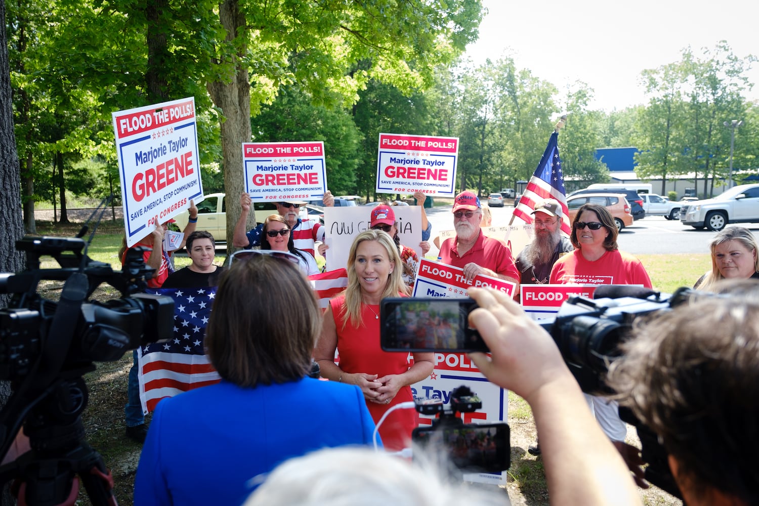 Marjorie Taylor Greene bus tour