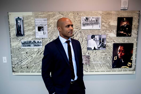 Atlanta Police Department Homicide Commander Lt. Ralph Woolfolk poses for a photo at Atlanta Public Safety Headquarters on Tuesday, April 5, 2022, in Atlanta. Branden Camp/For the Atlanta Journal-Constitution