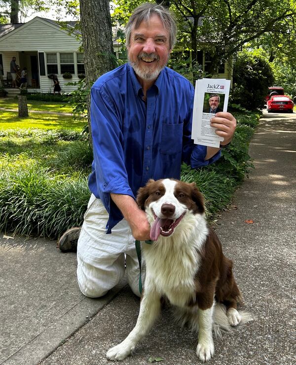 Jack Zibluk and one of his dogs.