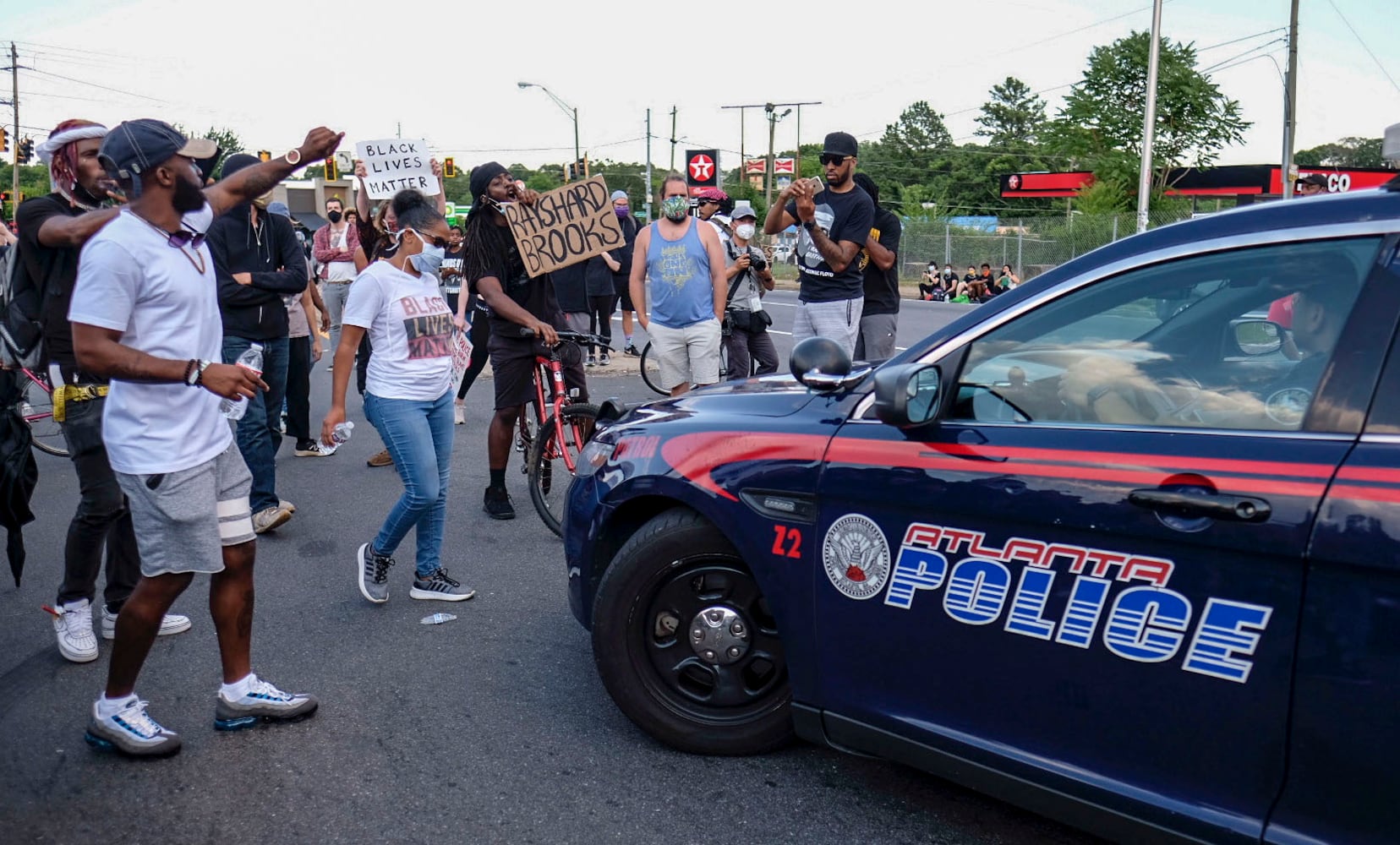 PHOTOS: Protesters gather in Atlanta over Friday’s police shooting