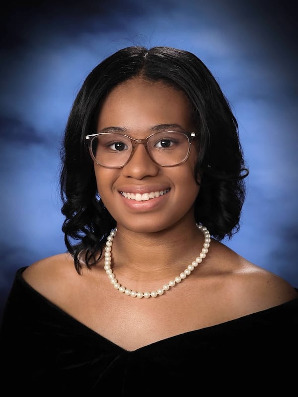 Courtney Johnson, valedictorian at the Martha Ellen Stilwell School of the Arts. (Courtesy photo)