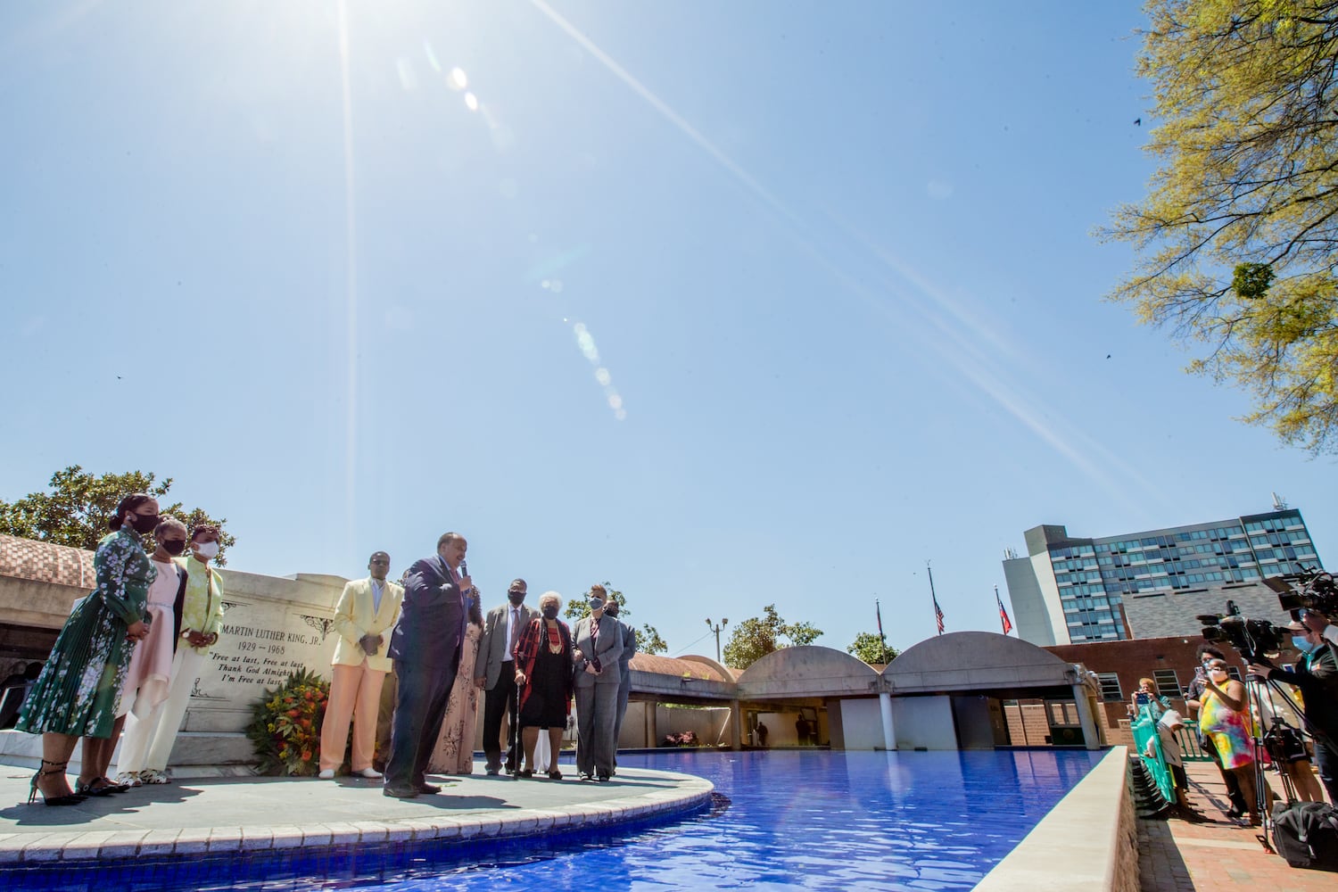 wreath-laying at MLK tomb on 53 anniversary of his death