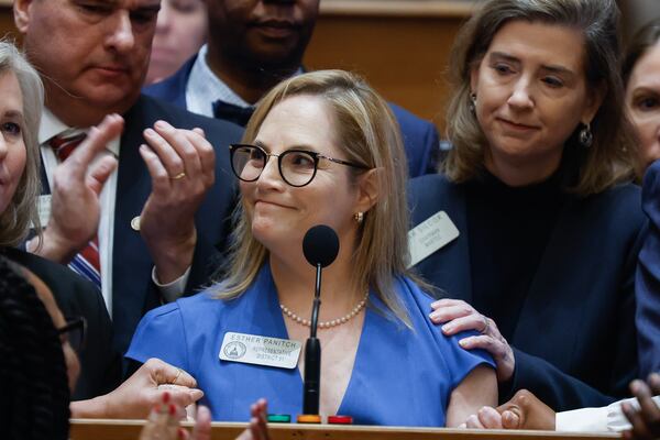 State  Rep. Esther Panitch, D-Sandy Springs, is pressing Gov. Brian Kemp to instruct legislators to debate House Bill 30 during an upcoming special session. (Natrice Miller/natrice.miller@ajc.com)