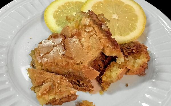 Gooey Lemon Butter Cake. (Susan Banks/Pittsburgh Post-Gazette/TNS)