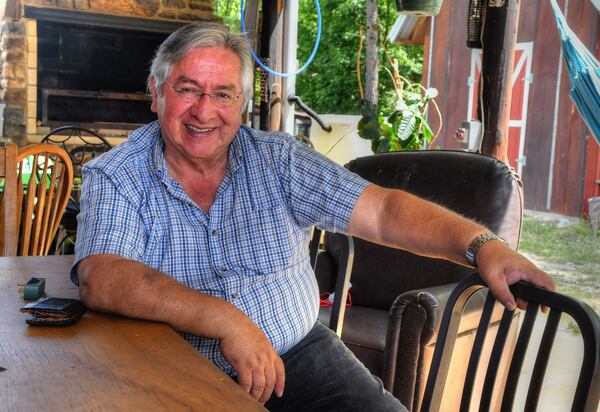 Hector Buitrago is owner of Hemi Blueberry Farm in Greensboro. Chris Hunt for The AJC