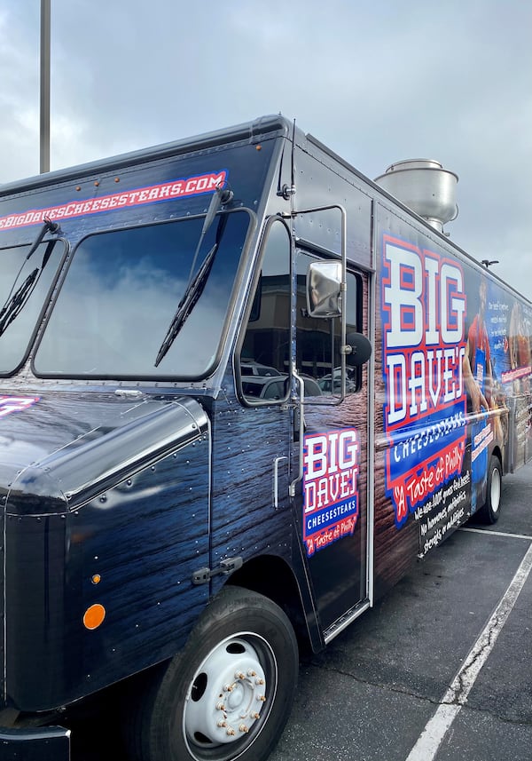 Big Dave’s Cheesesteaks also has a food truck, shown here outside the Doraville store. Wendell Brock for The Atlanta Journal-Constitution