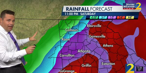 Channel 2 Action News meteorologist Brian Monahan predicts significant rainfall from Hurricane Ian by the end of the week.