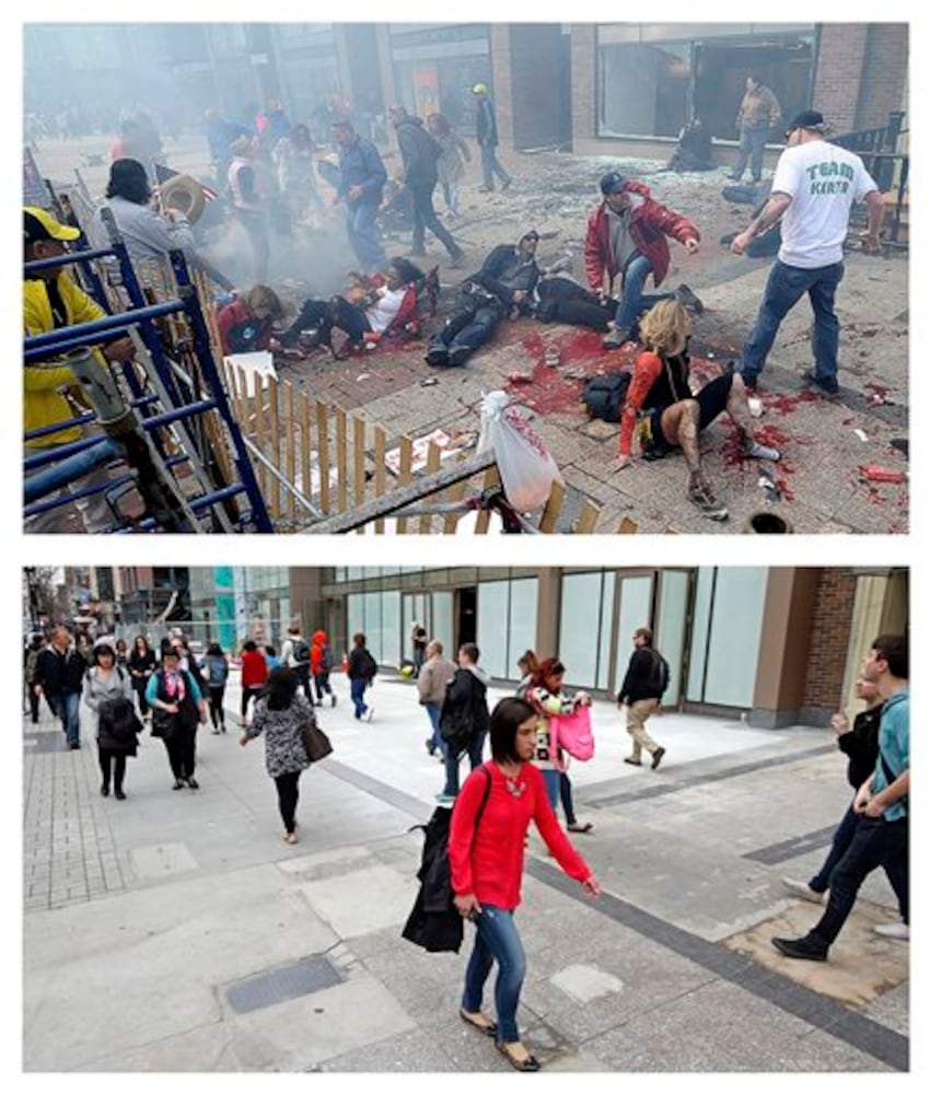 Boston Marathon bombing then and now