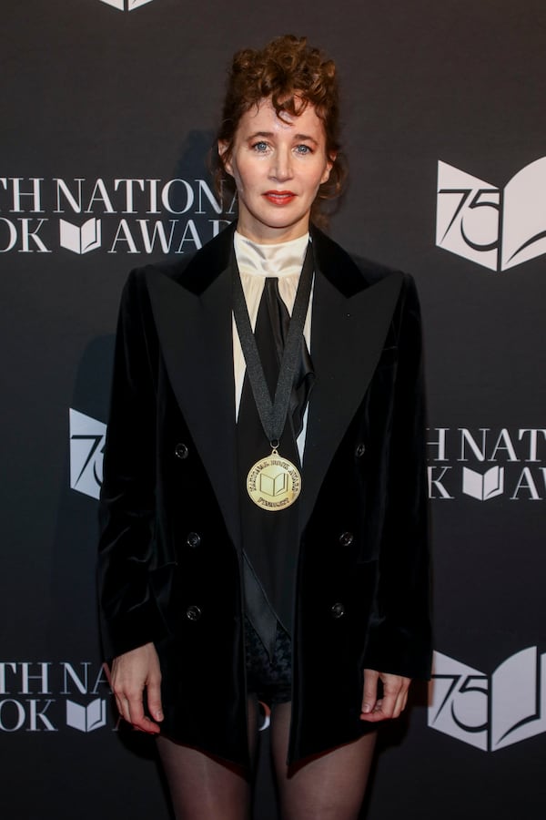 Author Miranda July attends the 75th National Book Awards ceremony at Cipriani Wall Street on Wednesday, Nov. 20, 2024, in New York. (Photo by Andy Kropa/Invision/AP)