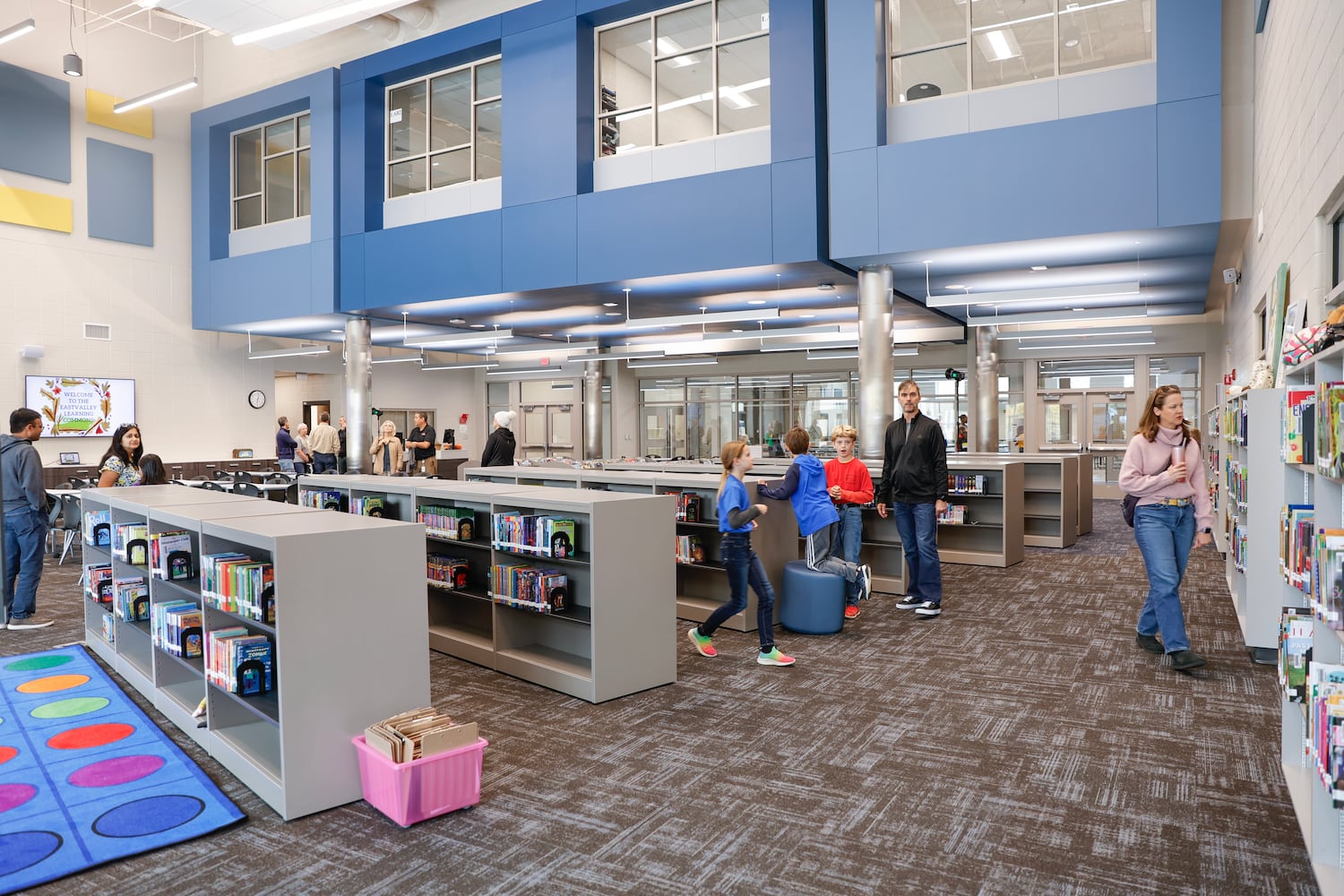 Views of the media center at Eastvalley Elementary School in Marietta shown on Monday, Oct. 16, 2023. (Natrice Miller/ Natrice.miller@ajc.com)