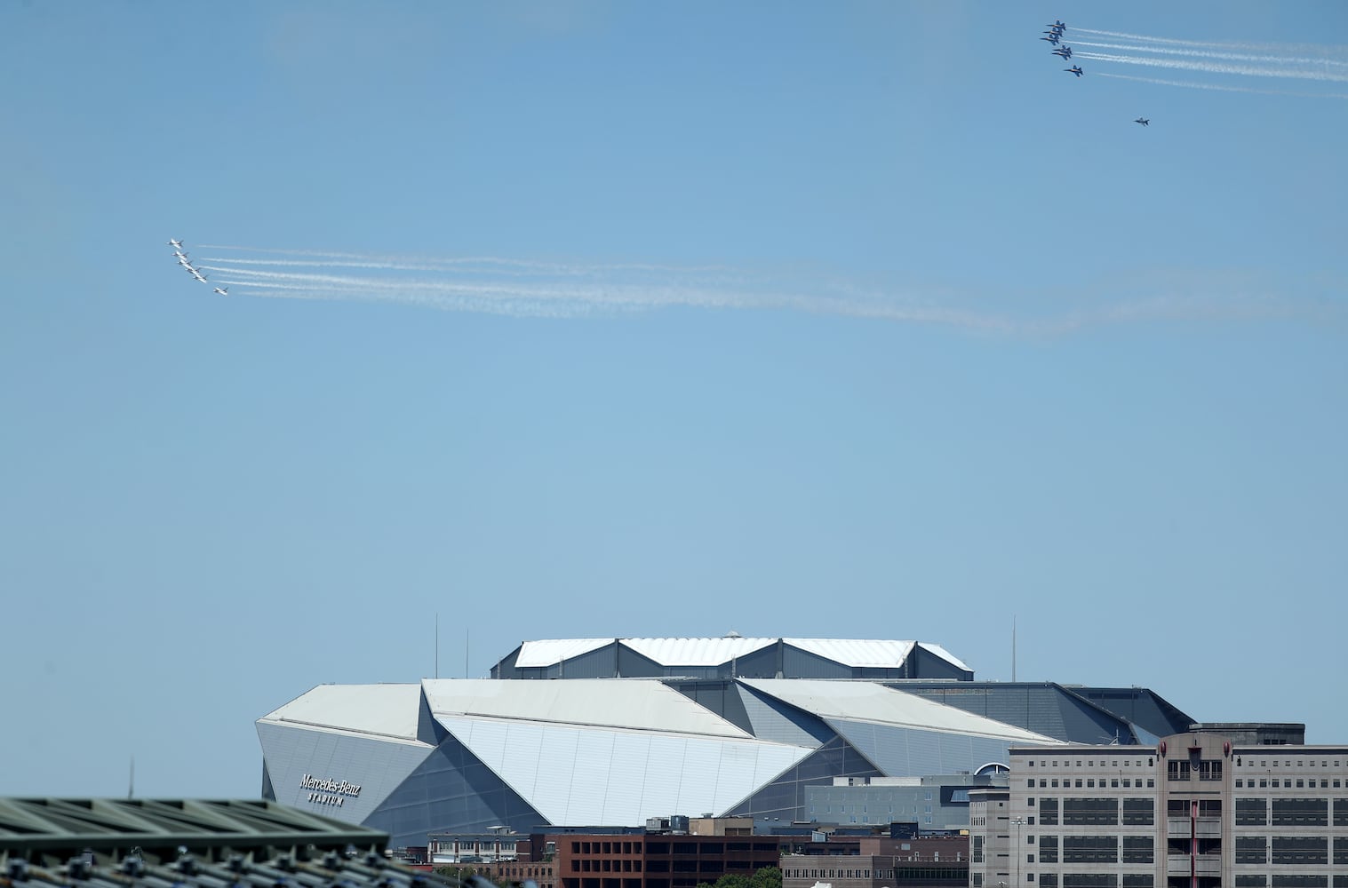 PHOTOS: Blue Angels, Thunderbirds fly over Atlanta