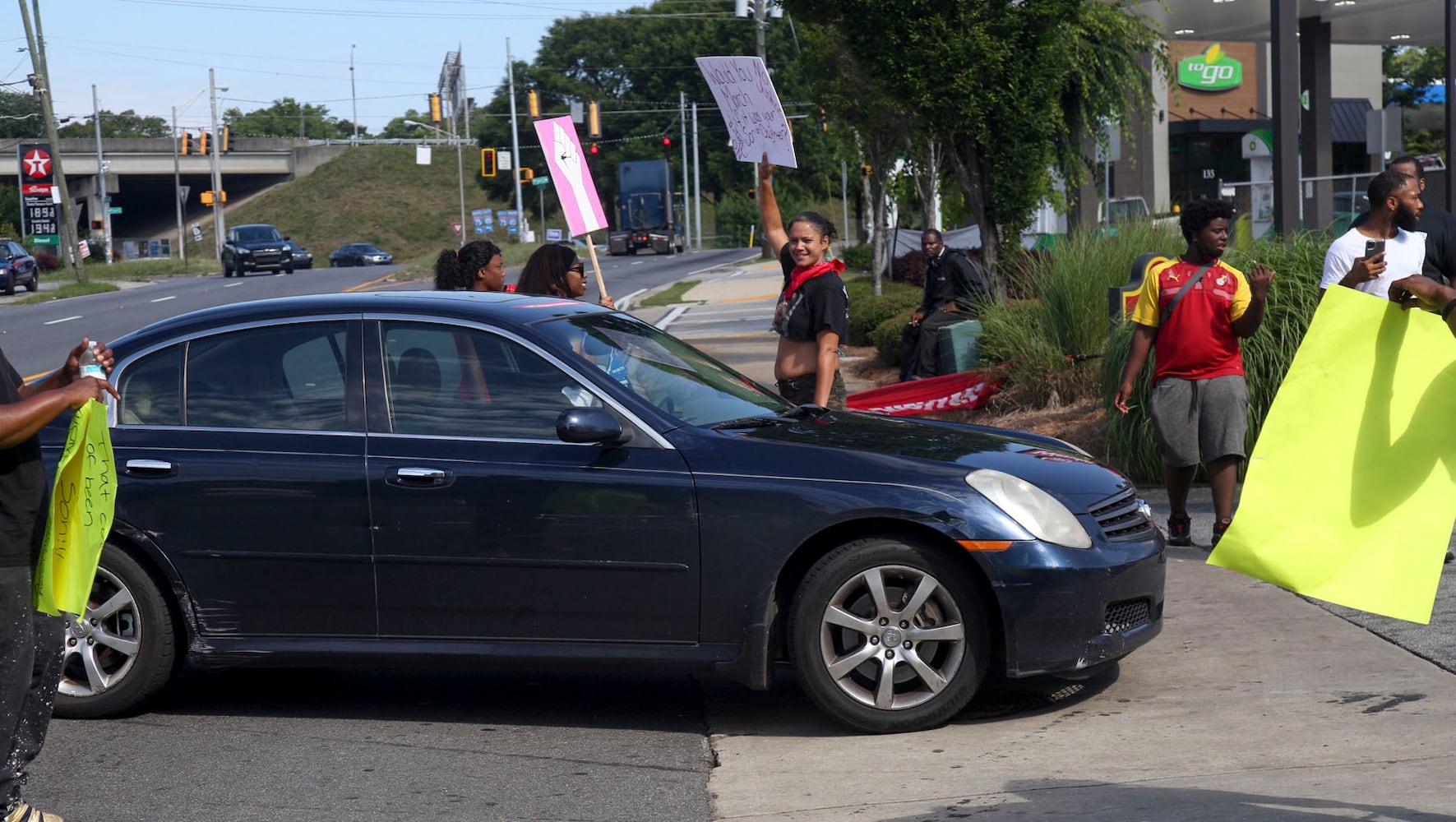 PHOTOS: Protesters hold demonstration in Atlanta over police shooting of Rayshard Brooks