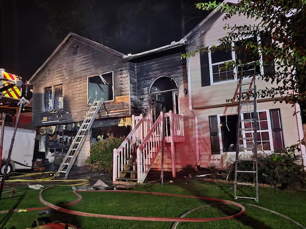 A fire destroyed a home in the 3000 block of Iron Gate Court.