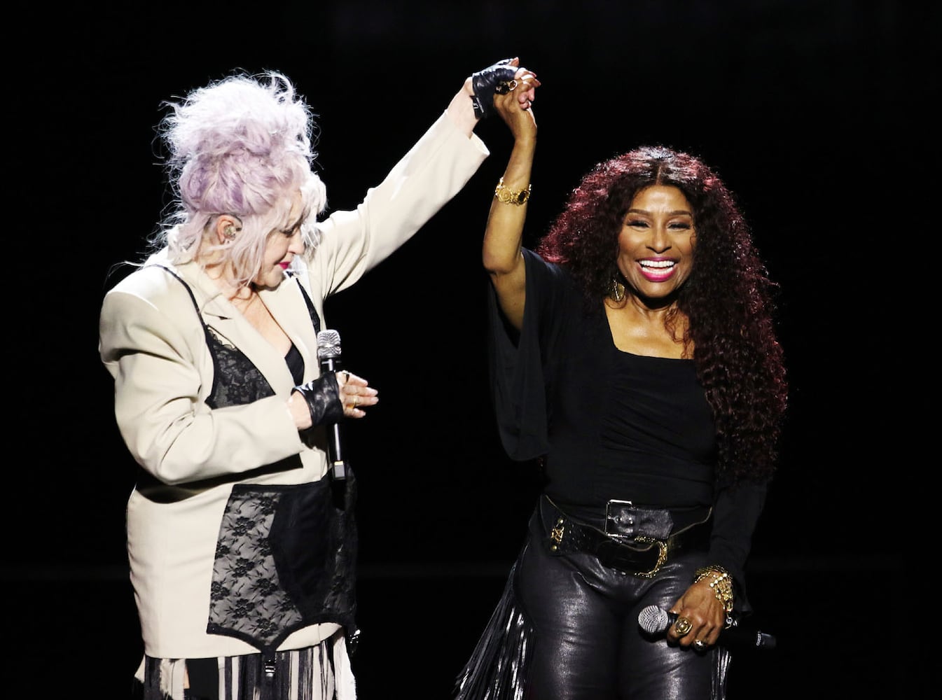 Chaka Khan and Cyndi Lauper