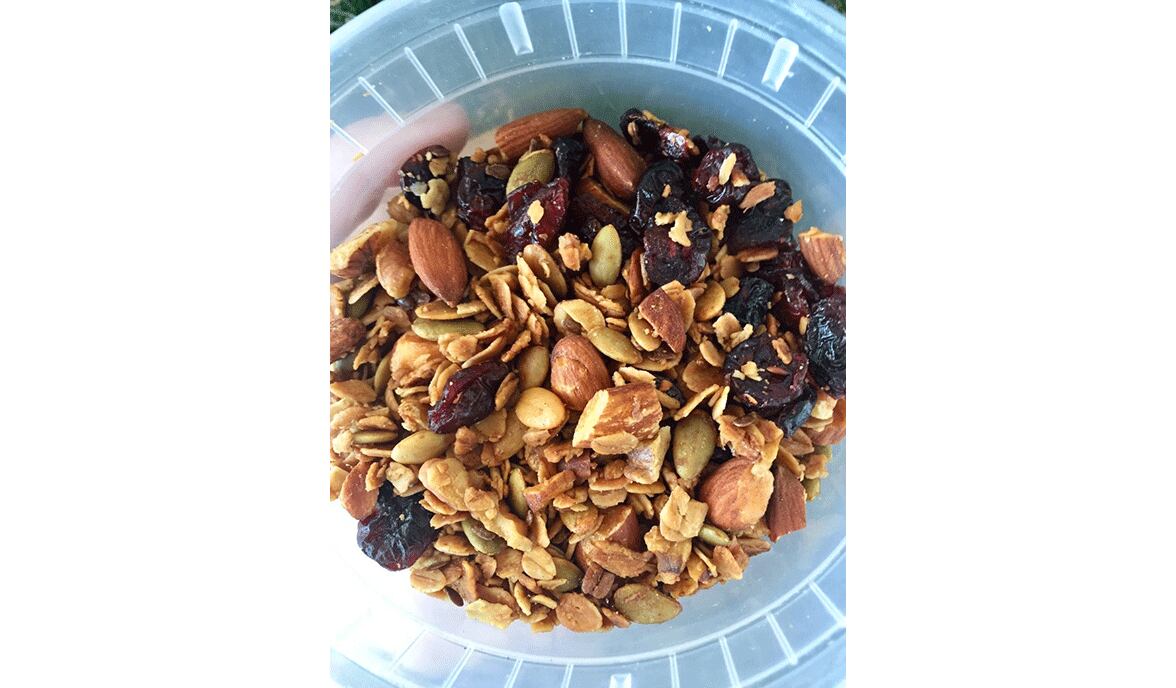 This recipe for Classic Granola is a lot lighter than ones you might see with butter or partially hydrogenated oils like canola oil or seed oils. / Sarah Dodge for The Atlanta Journal-Constitution