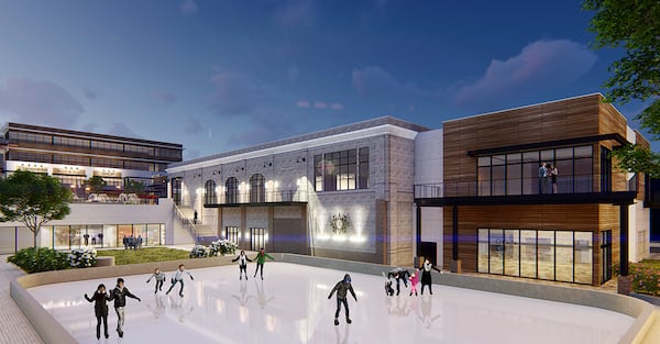 A rendering of the Orchid Grove development being proposed on the site of the mostly abandoned Gwinnett Prado shopping center near Gwinnett Place Mall. (Via Partnership Gwinnett)