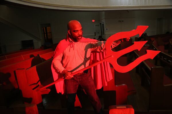 Glenn Samuels, who plays Satan, has been a cast member since the mid-1990s. Curtis Compton/ccompton@ajc.com