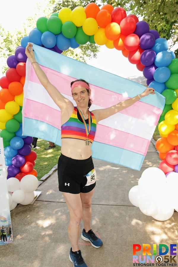 Shannon Browning ran the Atlanta Pride Run 5K in 2023. (Courtesy of True Speed Photo)