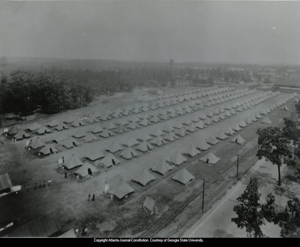 Depression-era tent city