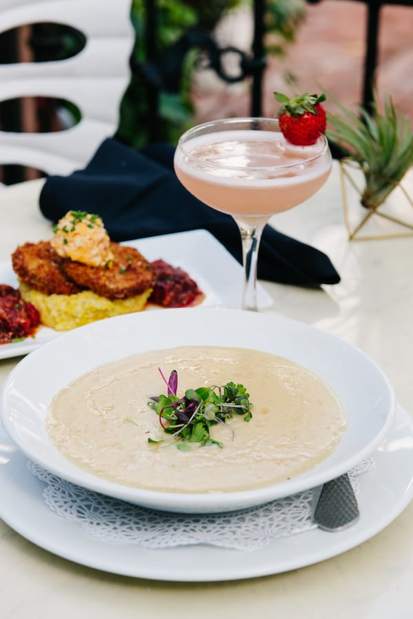 The she-crab soup is a favorite delicacy at 82 Queen. Courtesy of Bulldog Tours