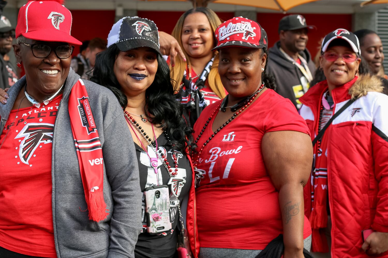 Falcons fans in Houston