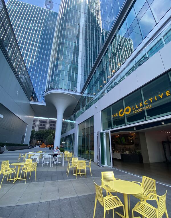 The Collective Food Hall sits on the ground floor of Coda in Atlanta's Midtown. Ligaya Figueras/ligaya.figueras@ajc.com