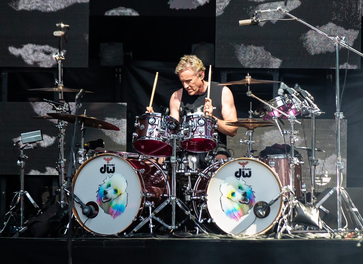 Atlanta, Ga: Foo Fighters closed out Shaky Knees 2024 on Sunday night with extended versions of their biggest hits. Photo taken Sunday May 5, 2024 at Central Park, Old 4th Ward. (RYAN FLEISHER FOR THE ATLANTA JOURNAL-CONSTITUTION)