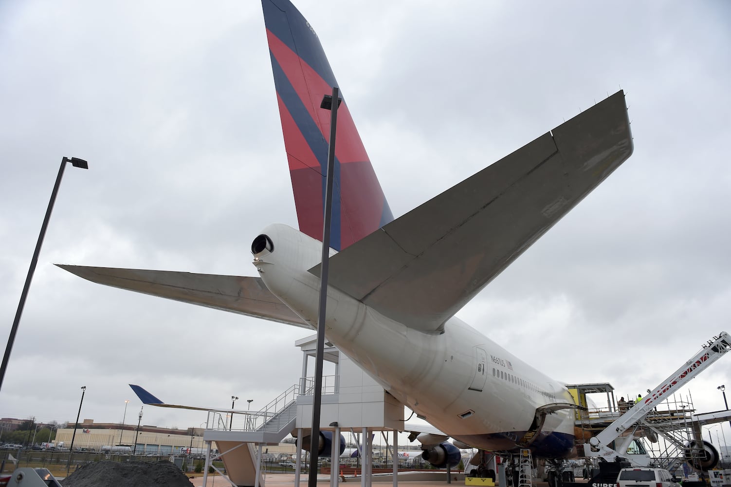 Delta 747 Experience museum exhibit