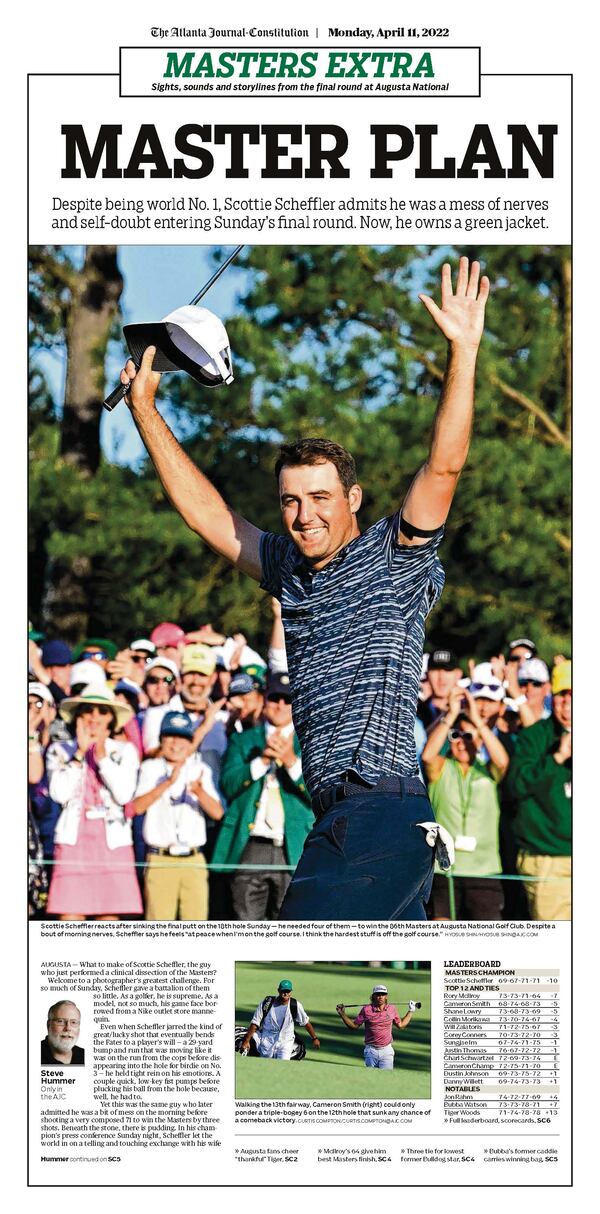 The fight for the green jacket — Find the recap of The Masters in today’s ePaper