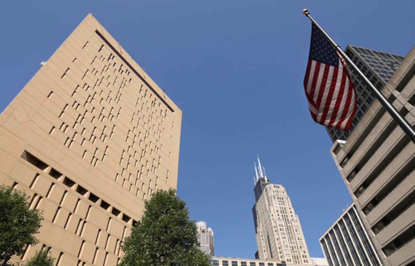 The Metropolitan Correctional Center, left, where singer R. Kelly is being held on federal sex crimes charges.