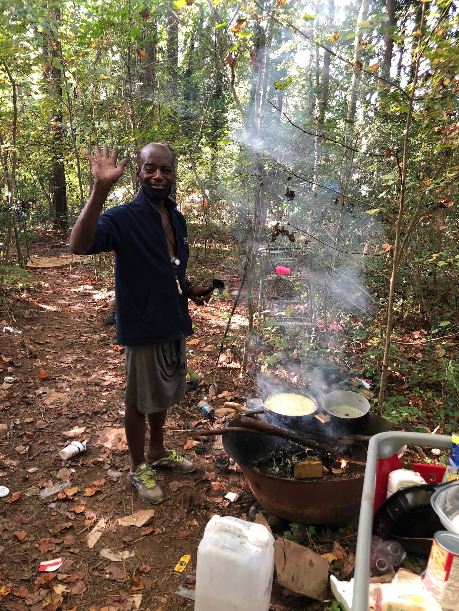 Caseworkers who checked in with Gerard at the homeless encampment began to worry about his growing health issues. (Courtesy Allen Welty-Green)