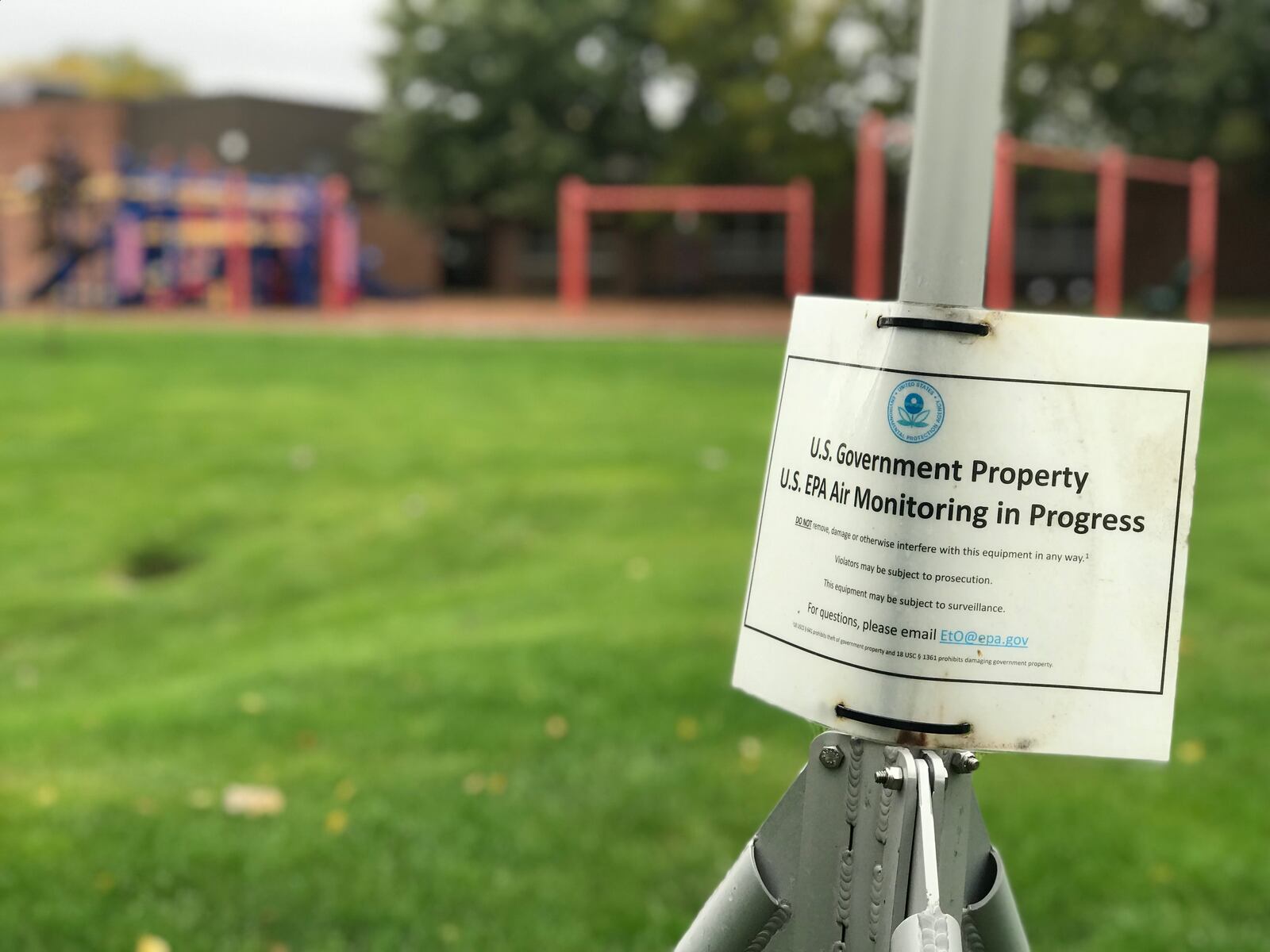 Air tests at Gower Elementary School showing elevated levels of ethylene oxide contributed to the state’s decision to shut down the Sterigenics plant in Willowbrook. (Meris Lutz/AJC)