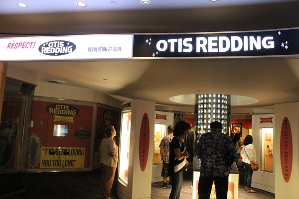 The entrance to the Otis Redding exhibit at the Grammy Museum in Los Angeles. Photo: Melissa Ruggieri/AJC