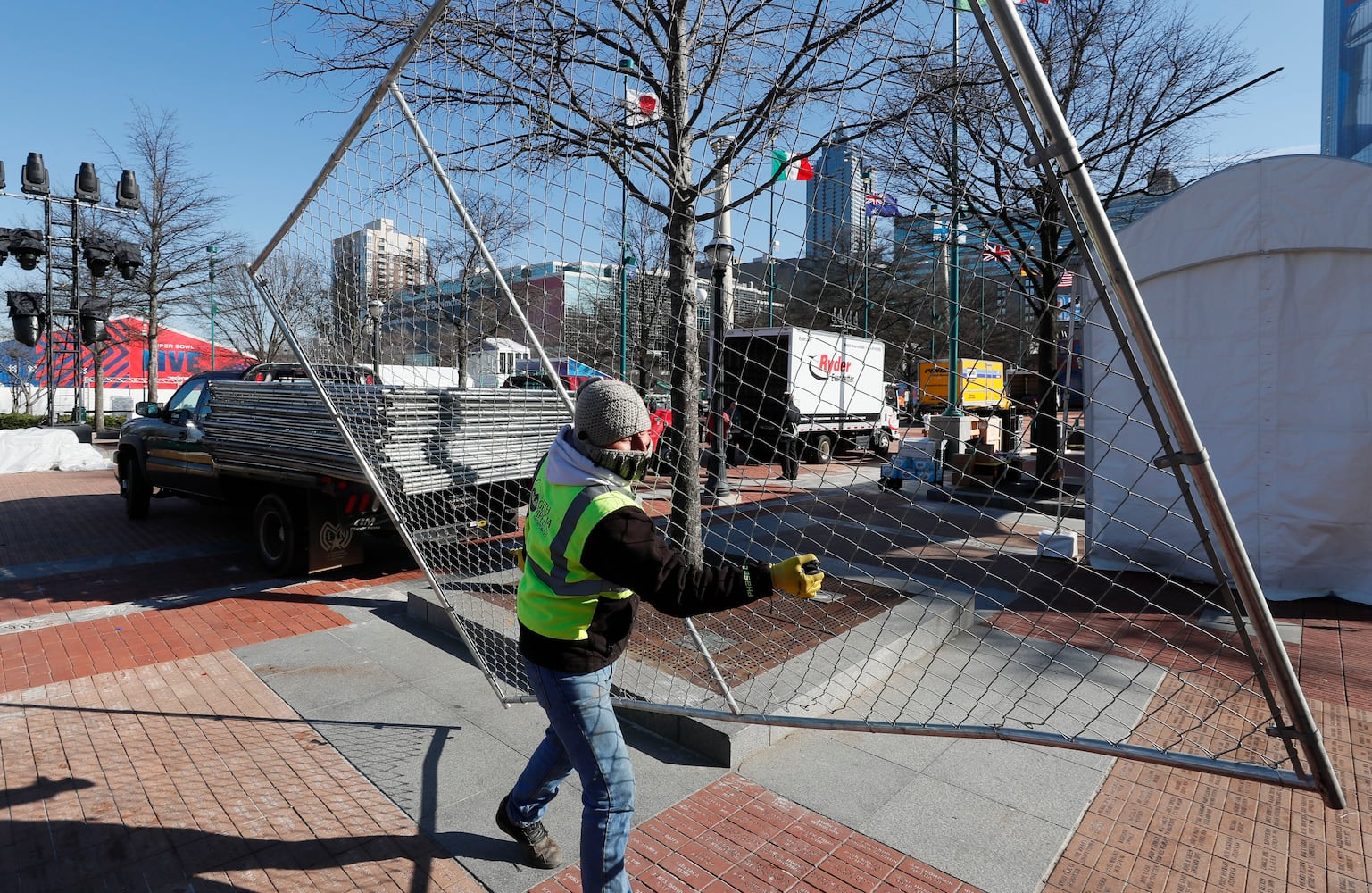 Photos: Setting up the Super Bowl Experience in Atlanta