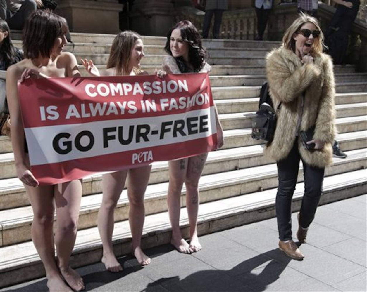 PETA protest in Sydney, Australia