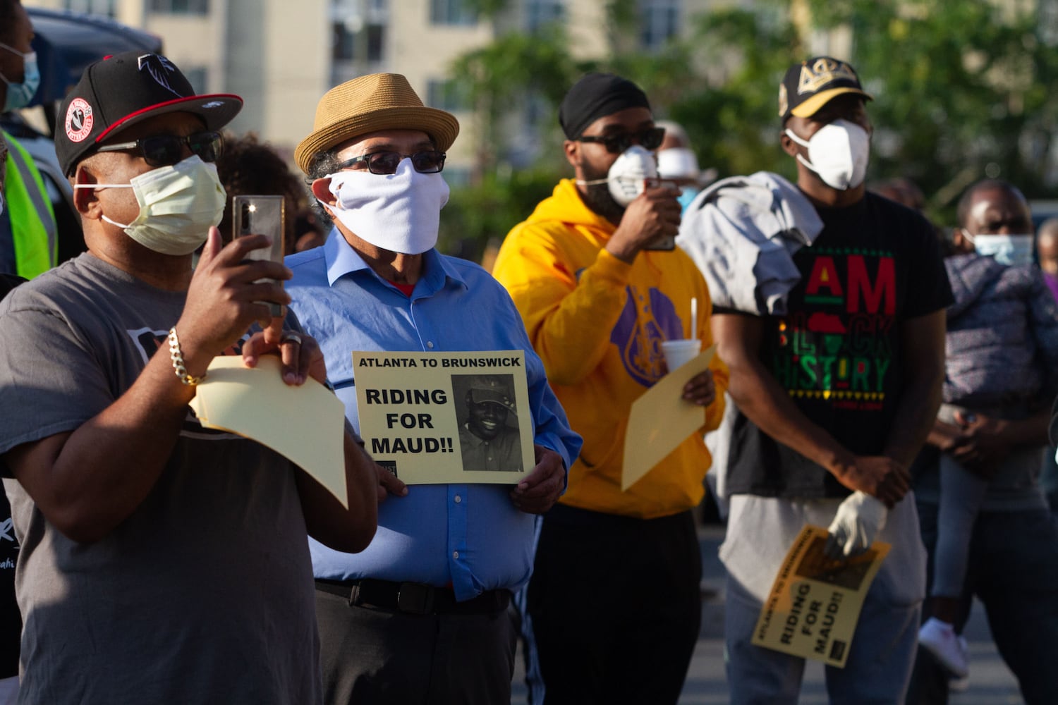 PHOTOS: Residents gather to demand justice in Ahmaud Arbery case