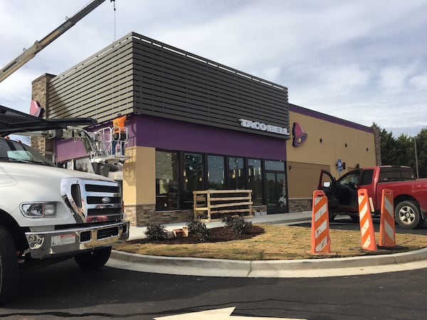 Recent and current construction on Scenic Highway in Snellville and Lawrenceville has included a new Cook Out restaurant, an upcoming Cracker Barrel and a soon-to-open dine-in movie theater. TYLER ESTEP / TYLER.ESTEP@COXINC.COM