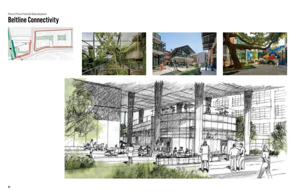 This is a drawing for how Ponce & Ponce could connect to the Beltline Eastside Trail.