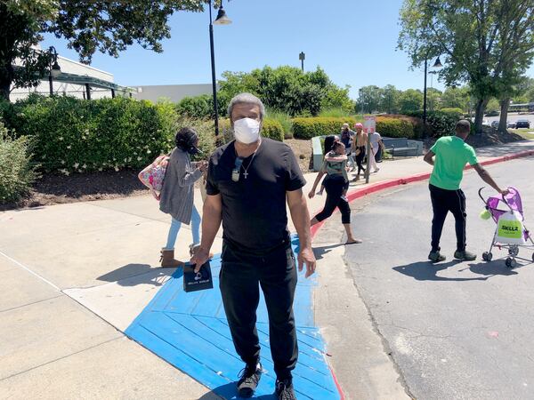 Mitch Snow was among the shoppers Friday at Southlake Mall. (Photo: Leon Stafford)