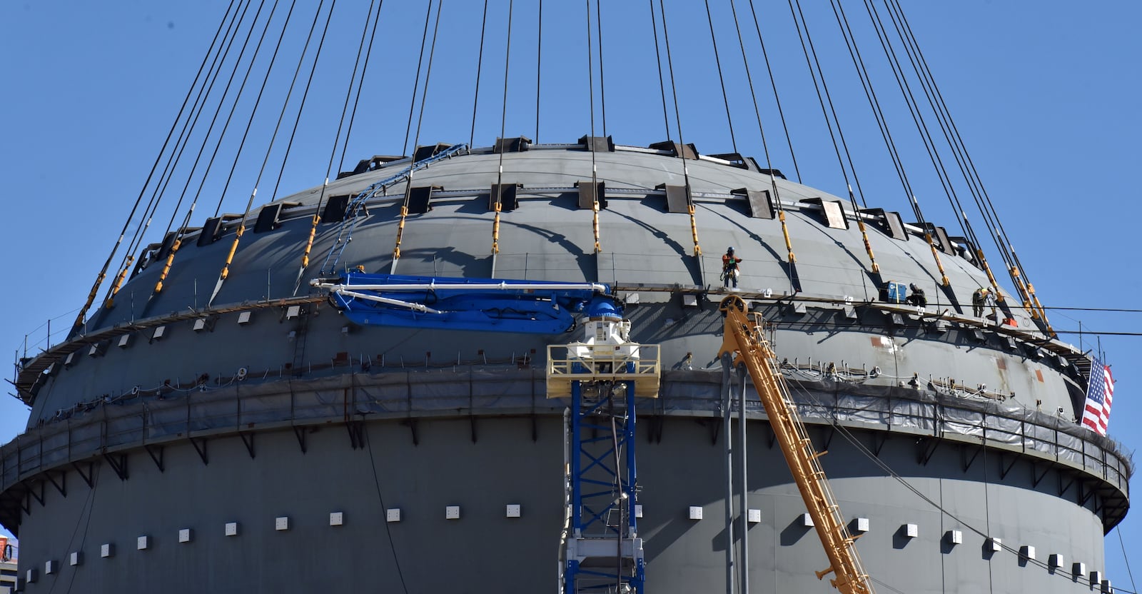 March 22, 2019 Waynesboro - Picture shows the construction site of Vogtle Units 3 at the Alvin W. Vogtle Electric Generating Plant in Waynesboro on Friday, March 22, 2019. HYOSUB SHIN / HSHIN@AJC.COM