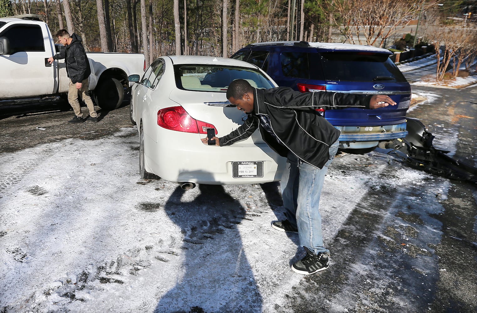 Snow, ice make for wintry weekend in metro Atlanta