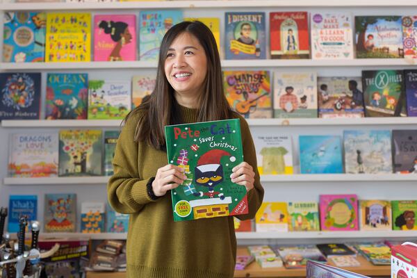 Trang Tran, owner of Hello Rainbow toy store, is seen in her Duluth store Tuesday, Dec. 7 , 2021. (Daniel Varnado/ For the Atlanta Journal-Constitution)